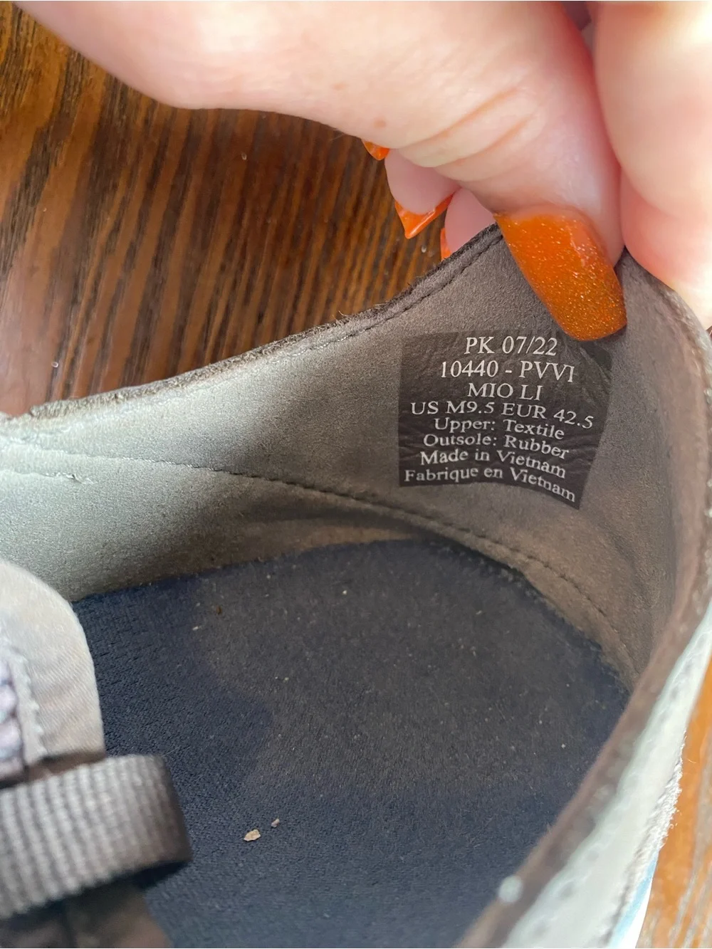 OluKai Men's Mio Lī sneakers Pavement Vintage Indigo 9.5